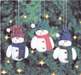 ★スノーマン Ornaments 3個入/セット★ [95-1451]
